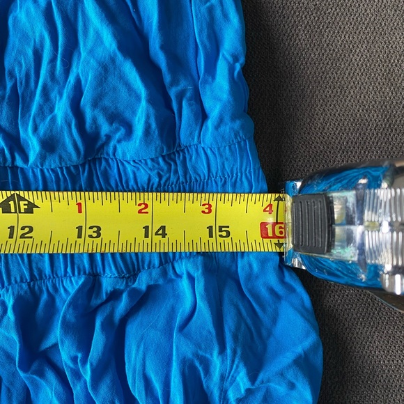 elan - Long Blue Strapless Maxi Dress - Picture 10 of 12